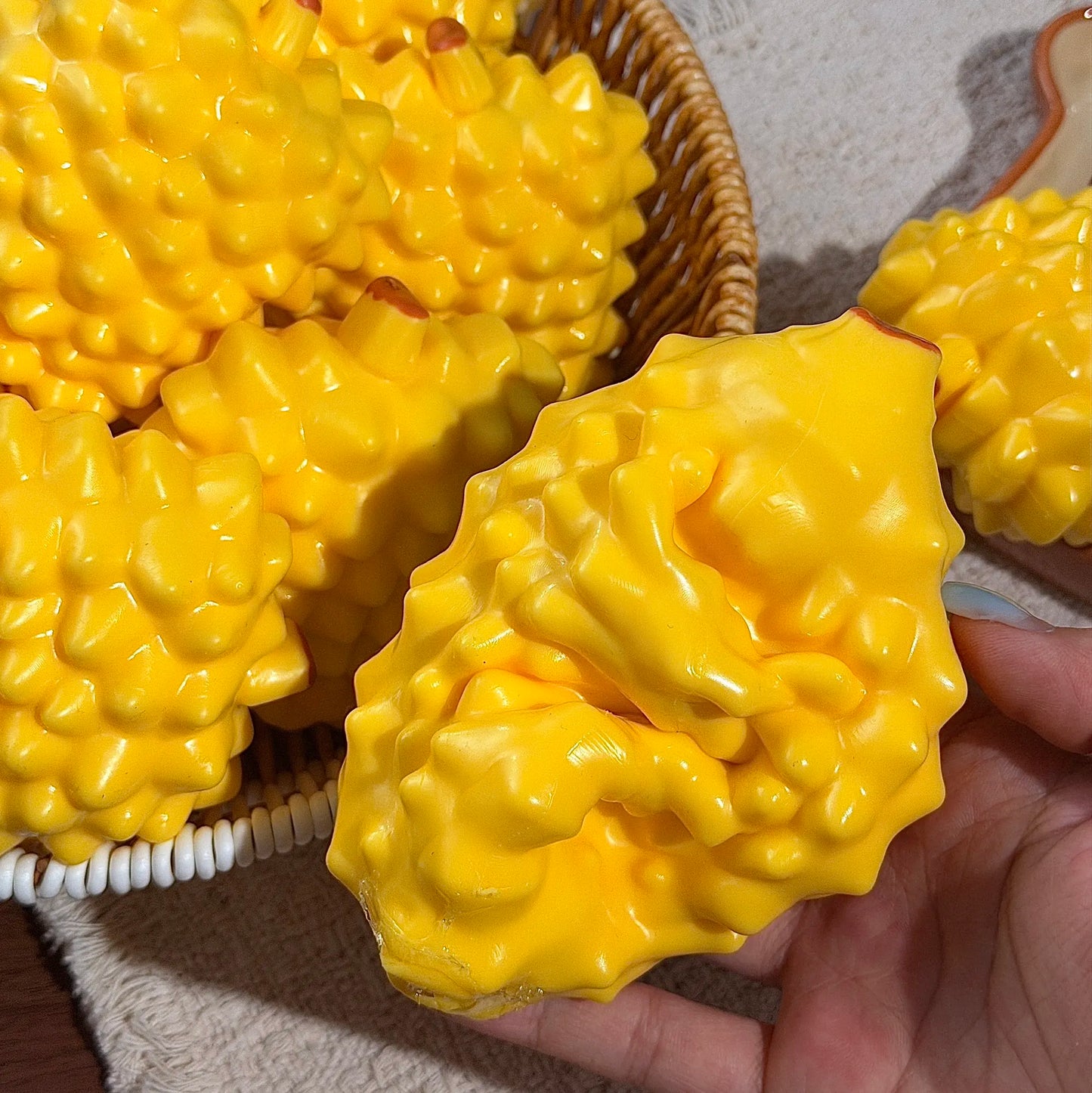 Durian Stress Ball (Crunchy ASMR Sound)