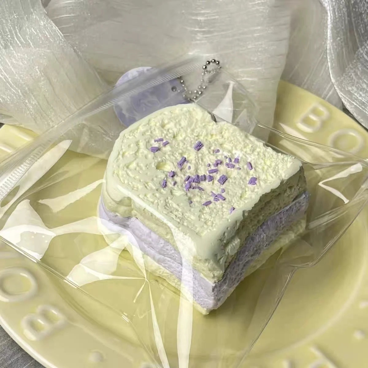 Triple-Layer Toast Taba Squishy Toy