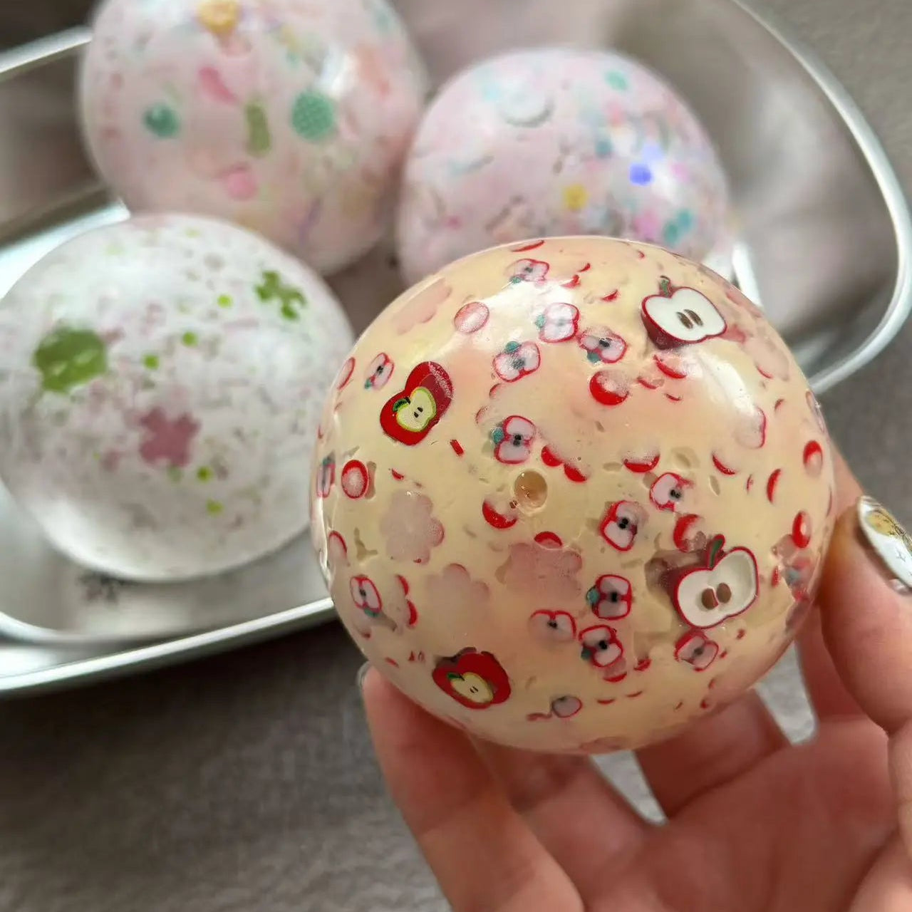 Apple Milkshake Cream Squishy Ball