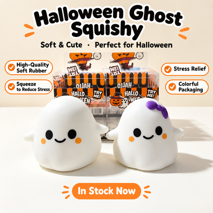 Halloween Ghost Squishy (Giant Size, Silent & Stress-Relieving)