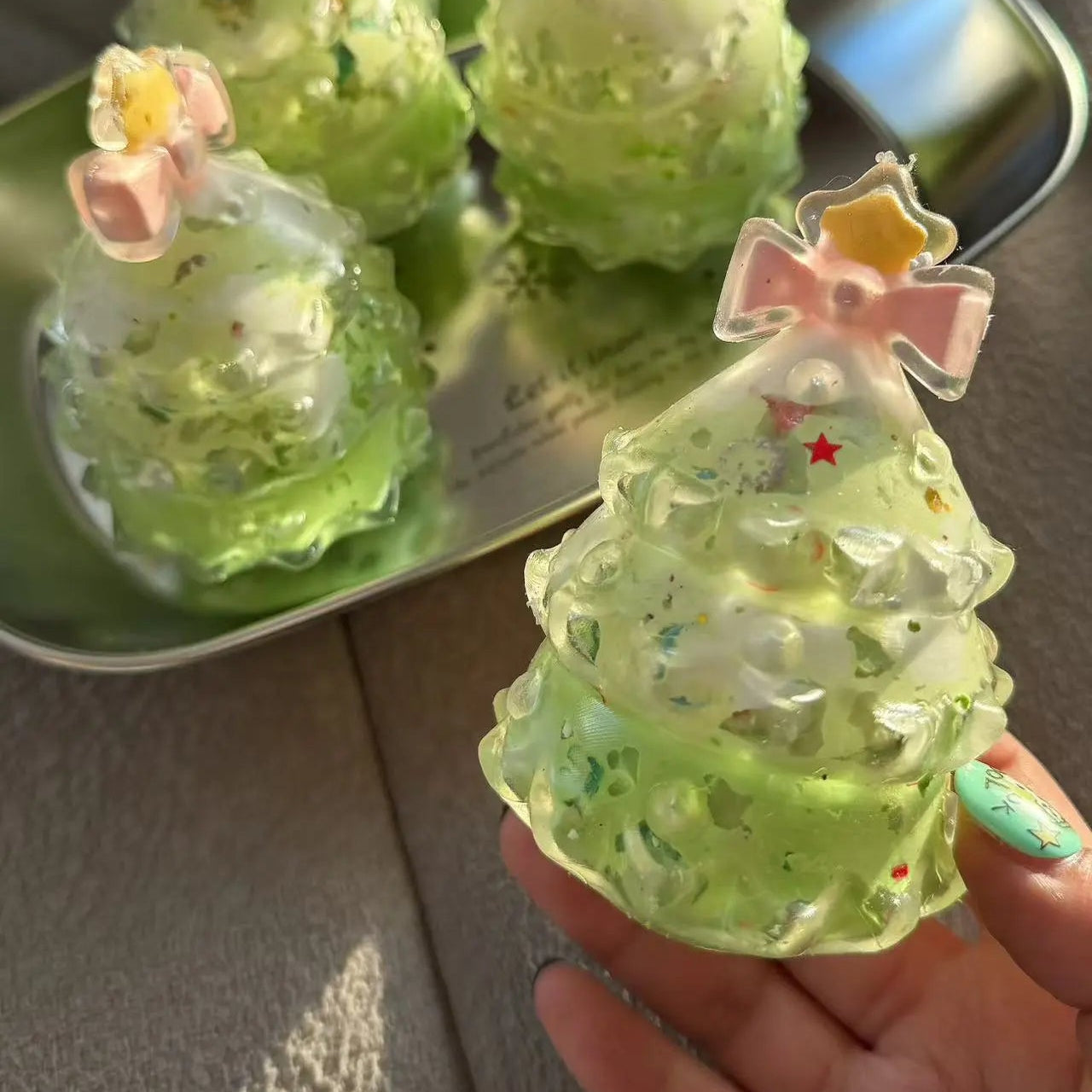 Christmas Tree Cream Squishy Ball