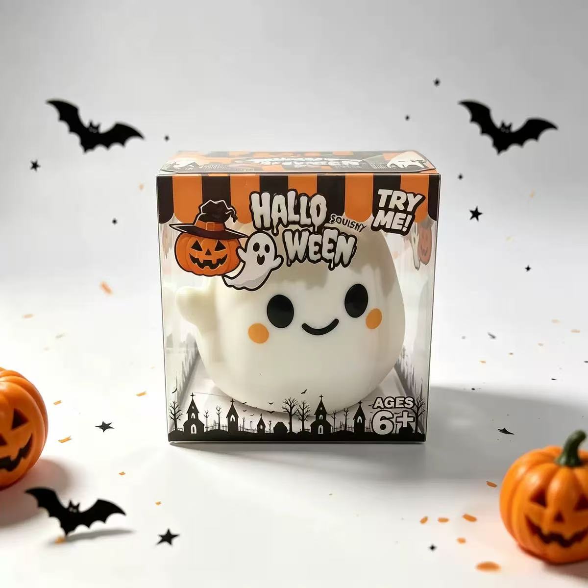 Halloween Ghost Squishy (Giant Size, Silent & Stress-Relieving)