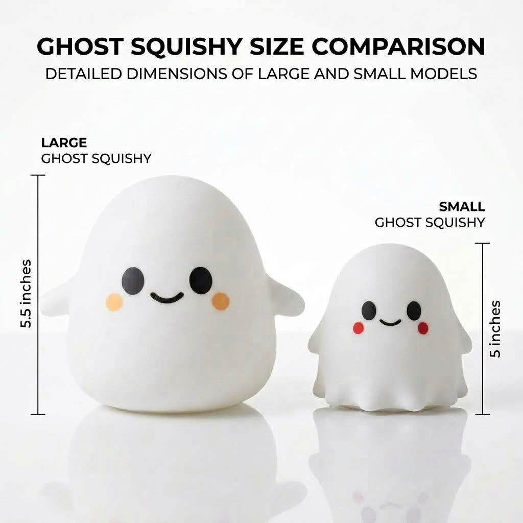 Halloween Ghost Squishy (Giant Size, Silent & Stress-Relieving)