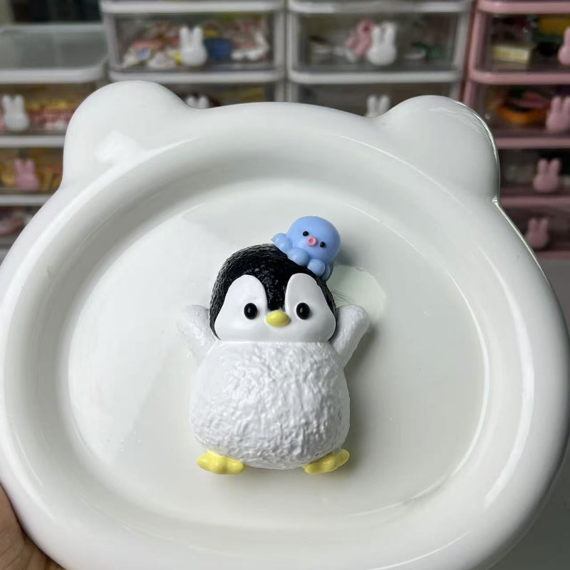 Handmade Silicone Taba Squishy Penguin