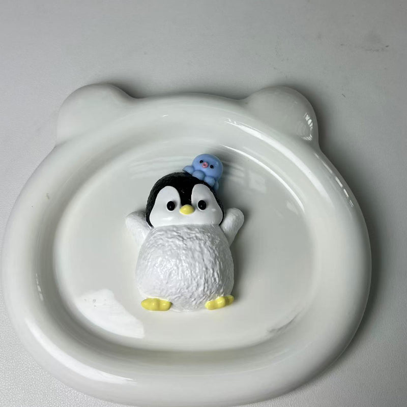 Handmade Silicone Taba Squishy Penguin