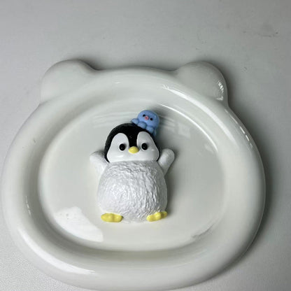 Handmade Silicone Taba Squishy Penguin