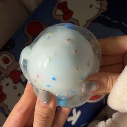 Boule ASMR croustillante faite à la main Sakura (perles de cire à l'intérieur, non-récupérable)
