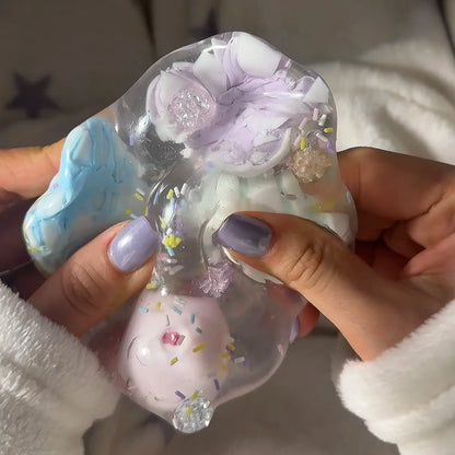 Boule ASMR croustillante faite à la main Sakura (perles de cire à l'intérieur, non-récupérable)