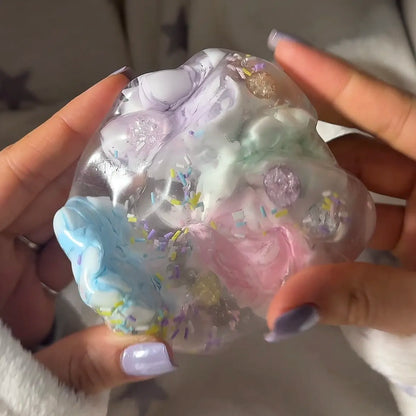 Boule ASMR croustillante faite à la main Sakura (perles de cire à l'intérieur, non-récupérable)