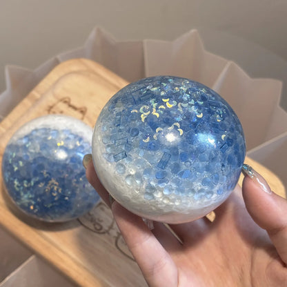 Moonlit Blue Ocean Handmade ASMR Ball