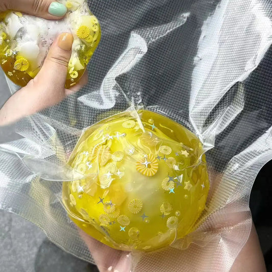 Pineapple Handmade Crunchy ASMR Ball (Wax Beads Inside, Non-Recoverable)
