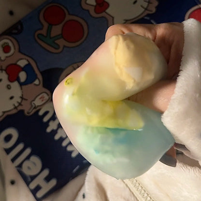 Rainbow Lava Mochi Crunchy ASMR Ball (5 Wax Beads, Non-Recoverable)